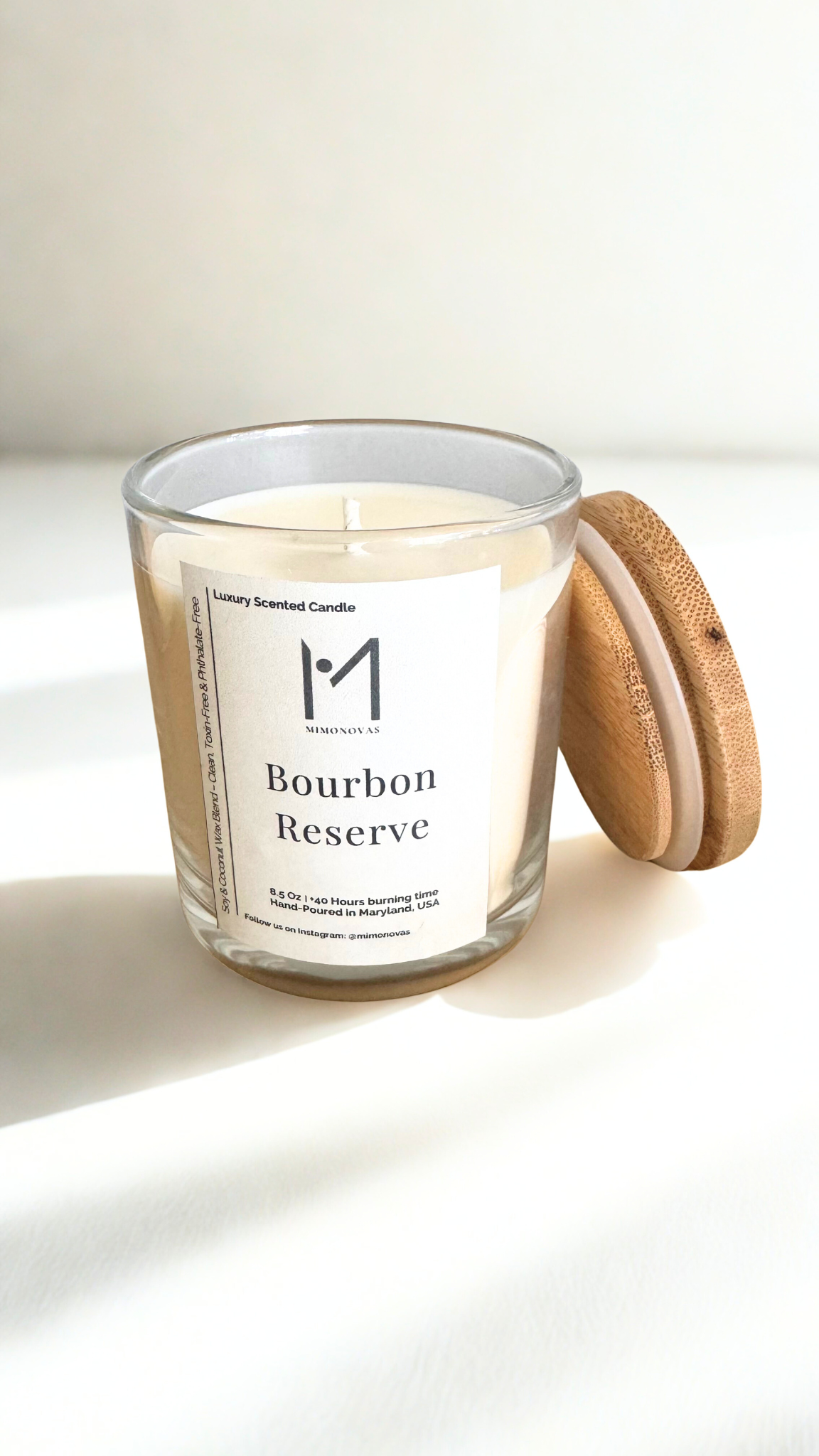 Vela de lujo Passionate Rosewood – Vidrio esmerilado de 237 g | Cera de soja y coco vertida a mano | Limpia y sin toxinas