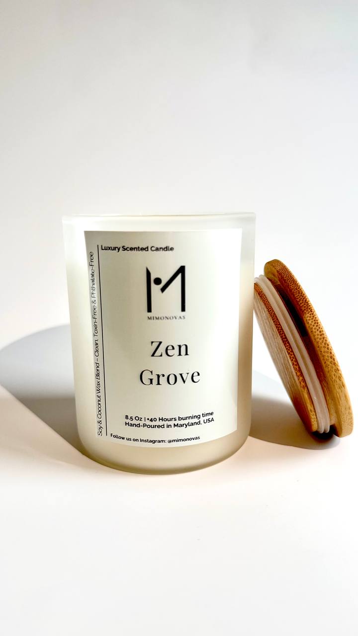 Zen Grove Candle – 8.5 oz | Soy & Coconut Wax