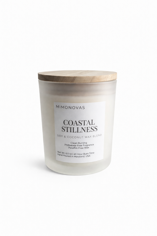 Coastal Stillness Candle – 8.5 oz | Luxury Soy & Coconut Wax