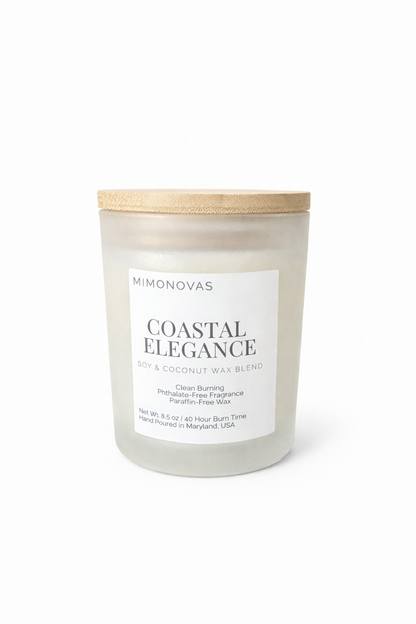 Coastal Elegance Candle – 8.5 oz | Soy & Coconut Wax