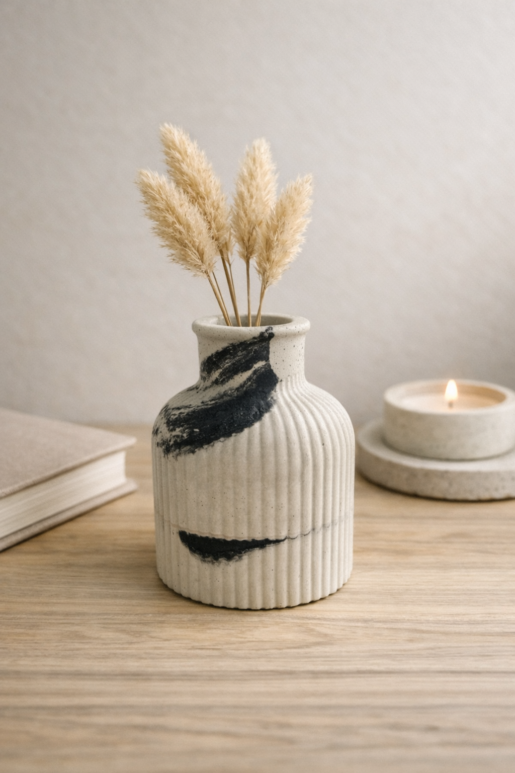 Concrete Bud Vase – Modern Minimalist Small Vase for Home Decor | Handmade Vase