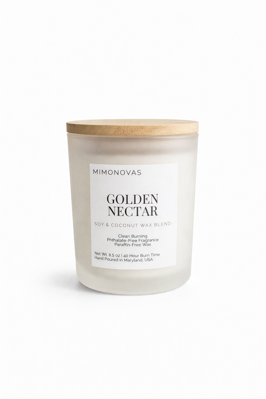 Vela de lujo Passionate Rosewood – Vidrio esmerilado de 237 g | Cera de soja y coco vertida a mano | Limpia y sin toxinas