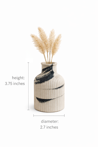 Concrete Bud Vase – Modern Minimalist Small Vase for Home Decor | Handmade Vase