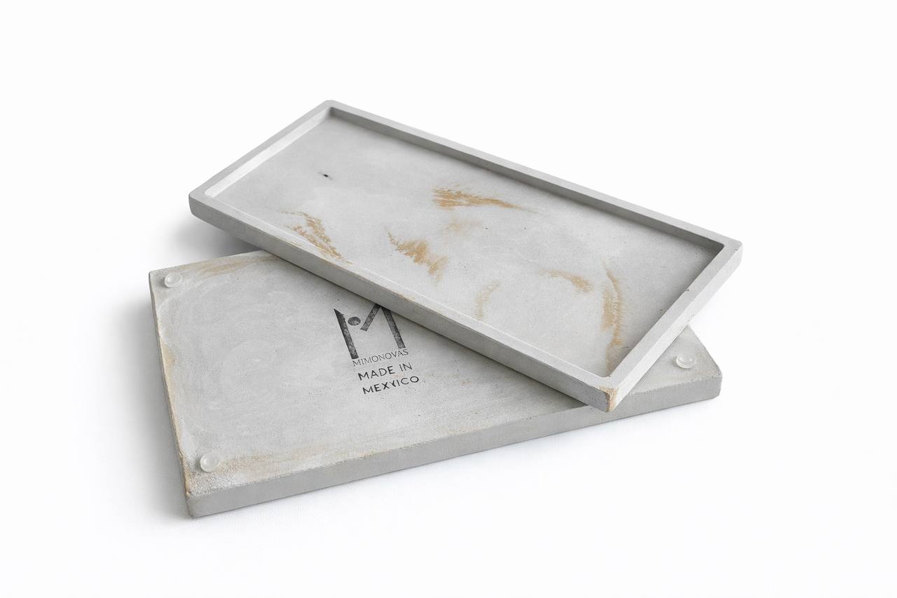 Rectangular Concrete Tray – Modern Handmade Home Decor | Minimalist & Elegant Design