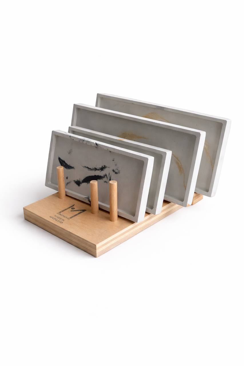 Rectangular Concrete Tray – Modern Handmade Home Decor | Minimalist & Elegant Design