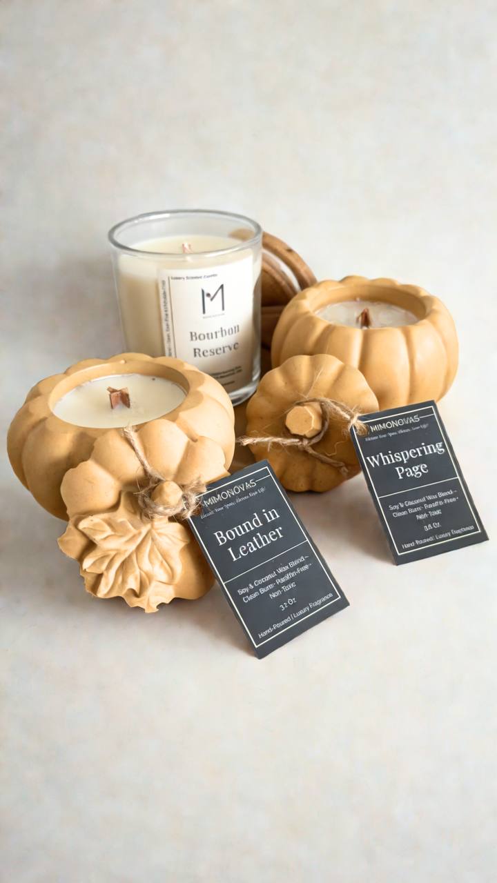 Pumpkin candle